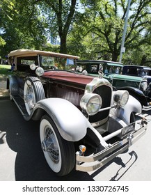 MELBOURNE, AUSTRALIA - JANUARY 26, 2019: 1927 Chrysler Imperial Vintage Car On Display At 2019 Royal Automobile Club Of Victoria Australia Day Heritage Vehicle Showcase In Melbourne