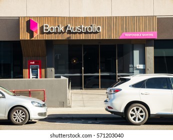 Melbourne, Australia - January 3, 2017: Bank Australia, Formerly Bankmecu And Members And Education Credit Union Is A Customer Owned Bank. This Is Its Corporate Headquarters In Kew.