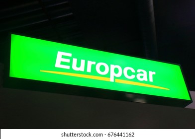 MELBOURNE AUSTRALIA - JULY 3, 2017: Europcar car rental company. Europcar is a French car rental company founded in 1949 in Paris.