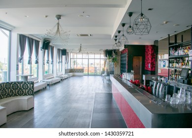 Melbourne, Australia - June 1, 2019: Interior Of The Rooftop Bar In Summer House Hostel.