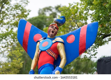 Melbourne, Australia - Mar 14, 2016: The Annual Moomba Parade On St Kilda Road