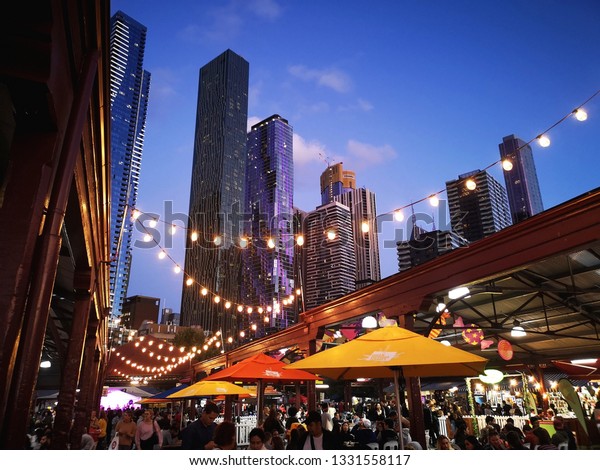 Melbourne Australia March 06 2019 Melbournes Buildings Landmarks