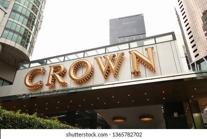 MELBOURNE, AUSTRALIA: 
 Melbourne's Crown Casino Towers, Part Of The Crown Melbourne Casino And Entertainment Complex As Seen On January 17, 2019. 