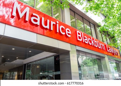 Melbourne, Australia - November 4, 2014: Maurice Blackburn Lawyers Is A Law Firm Known For Its Class Action And Personal Injury Litigation.