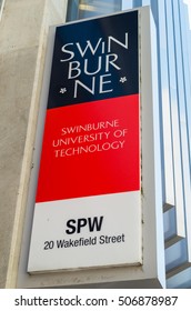 Melbourne, Australia - October 28, 2016: Swinburne University Of Technology Is An Australian Public University With 60000 Students Over 5 Campus. This Is Its Main Campus In Hawthorn.