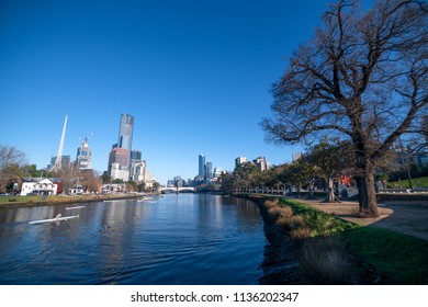 Melbourne City Scape During Dusk