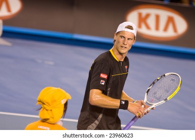 MELBOURNE - JANUARY 19: Tennis Player Andreas Seppi, Italy At The Australian Open On January 19, 2009 In Melbourne Australia.