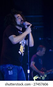 MELBOURNE- MARCH 27: Adam Duritz of the Counting Crows performs live in concert at the Palais Theatre  March 27, 2009.