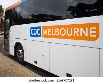 Melbourne VIC Australia-May 19th 2022: The Logo Of CDC Melbourne On A Bus. The Bus Operator Services 55 Bus Routes Under Contract To Public Transport Victoria.