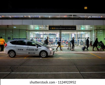 Melbourne, VIC/Australia-June 18th 2018: Gate Of The International Arrival Hall In Melbourne Airport.