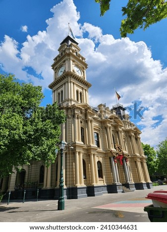 Melbourne Victoria Australia, 1 March 2022: Beautiful, breathtaking, and elegant architecture of Bendigo Visitor Centre