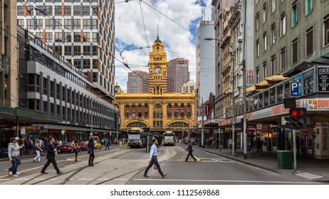 Melbourne Victoria Australia 10 25 2016 Flinders Street