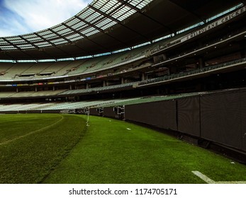 Melbourne, Victoria, Australia - 7th September, 2017: View Of The Empty Seats On The Stands Of The Melbourne Cricket Ground (MCG)