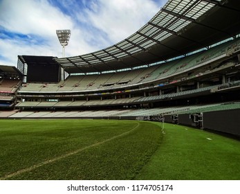 Melbourne, Victoria, Australia - 7th September, 2017: View Of The Empty Stands At The Melbourne Cricket Ground (MCG)