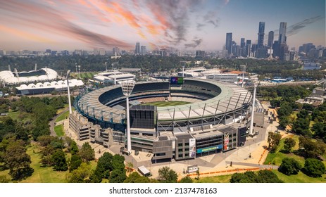 Melbourne, Victoria, Australia - December, 2021: The iconic Melbourne Cricket Ground (MCG), home to Test cricket, Australian Rules Football (AFL) and even a concert venue.
