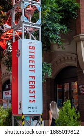 Melbourne, Victoria, Australia - December 31 2020: Melbourne's Street Feast With No Fireworks For New Year's Eve 