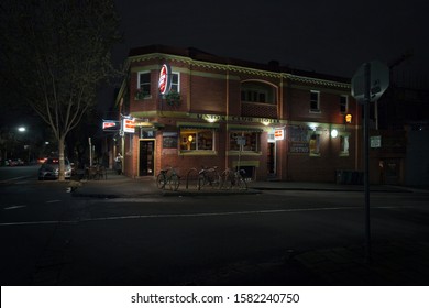 Melbourne, Victoria / Australia - Sept 15 2016:  Tucked Away In The Back Streets Of Fitzroy Is The Union Club Hotel, One Of The Many Corner Hotels That Still Survive And Thrive In Fitzroy.