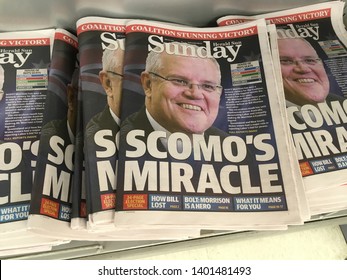 Melbourne, Victoria - May 19th 2019: Australia's Prime Minister Scott Morrison Declares Election Victory