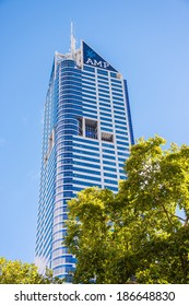 MELBOURNE, VICTORIA/AUSTRALIA, MARCH 17TH: Image Of The AMP Building In Melbourne CBD On 17th March, 2014 In Melbourne