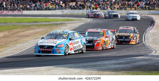 MELBOURNE, WINTON/AUSTRALIA, 22 MAY , 2016: Virgin Australia Supercars Championship  - Scott McLaughlin (Wilson Security Racing) During Race 11 At Winton.