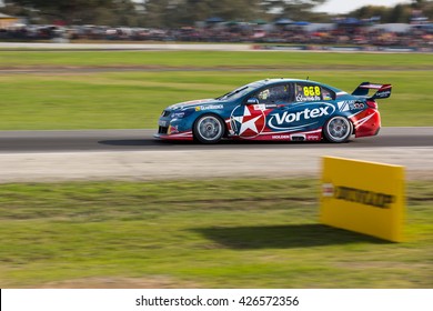 MELBOURNE, WINTON/AUSTRALIA, 22 MAY , 2016: Virgin Australia Supercars Championship  - Craig Lowndes (Team Vortex) During Race 11 At Winton.