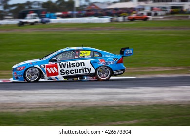 MELBOURNE, WINTON/AUSTRALIA, 22 MAY , 2016: Virgin Australia Supercars Championship  - Scott McLaughlin (Wilson Security Racing) During Race 10 At Winton.