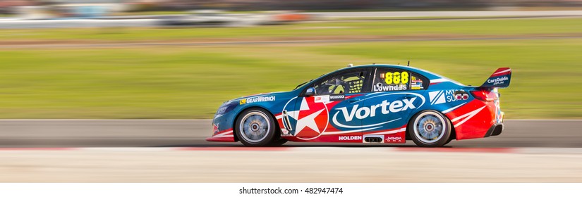 MELBOURNE, WINTON/AUSTRALIA, 22 MAY , 2016: Virgin Australia Supercars Championship  - Craig Lowndes (Team Vortex) During Race 11 At Winton.