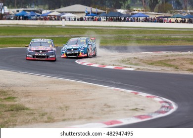 MELBOURNE, WINTON/AUSTRALIA, 22 MAY , 2016: Virgin Australia Supercars Championship  - Craig Lowndes (Team Vortex) During Race 10 At Winton.