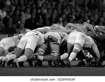 Melee During A Rugby Match