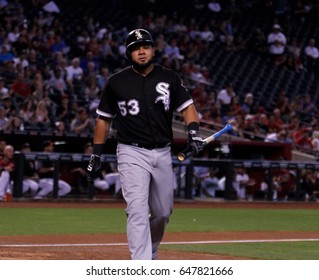 Melky Cabrera Left Fielder For The Chicago White Sox At Chase Field In Phoenix Arizona USA May 24,2017.