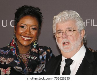 Mellody Hobson And George Lucas At The 2017 LACMA Art + Film Gala Held At The LACMA In Los Angeles, USA On November 4, 2017.