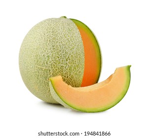 Melon Isolated On White Background