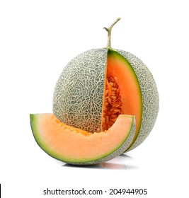 Melon Isolated On White Background