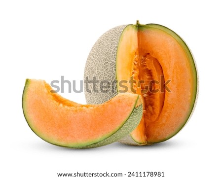 melon isolated on white background