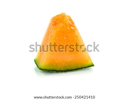 melon isolated on white background