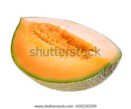 melon isolated on white background