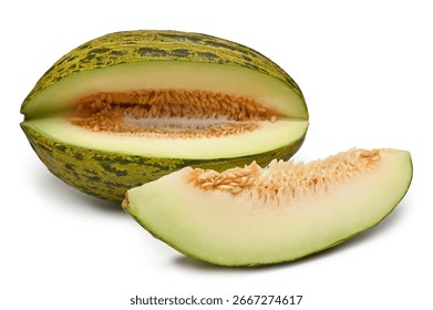 Melon on a white background