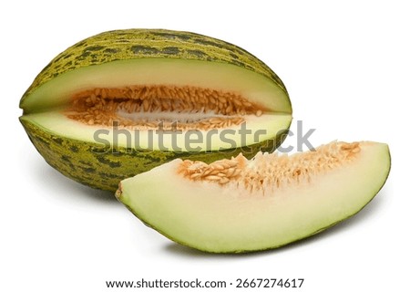 Melon on a white background