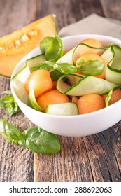 Melon And Zucchini Salad