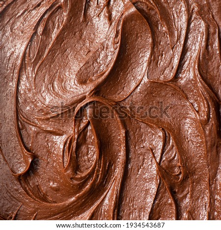 Melted belgian chocolate brownie batter