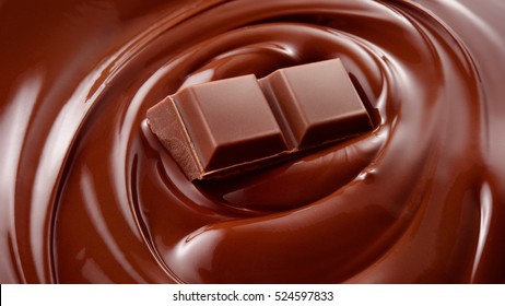 Melted Chocolate Background / Melting Chocolate/ Chocolate Background / Chocolate Bar