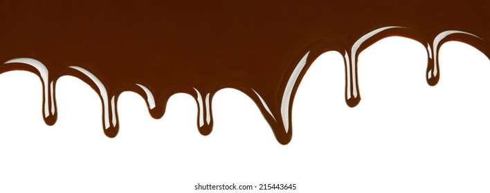 Realistic Vector Illustration Melted Chocolate Dripping Stock Vector ...