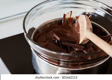 Melting Chocolate On The Stove