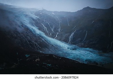 Melting Glacier Near Venediger Höhenweg, Austrian Tyrol. 