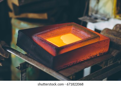 Melting Gold At A Mill