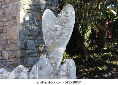 Melting Heart Ice Sculpture 