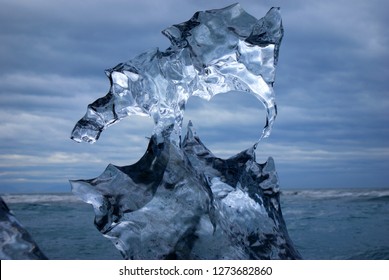 Melting Ice Sculpture, Iceland 2017