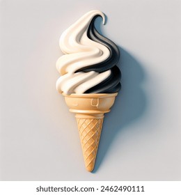 Melting tire on top of ice cream cone