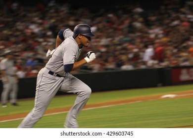 Melvin Upton Jr Left Fielder For The San Diego Padres At Chase Field In Phoenix AZ USA 5-28-16.