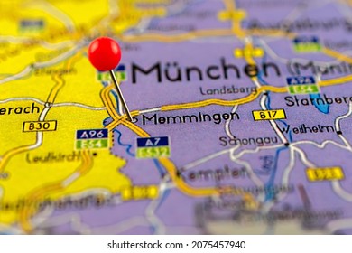 Memmingen Pinned On Map Germany 260nw 2075457940 